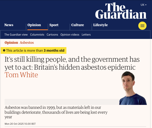 The Guardian — asbestos epidemic